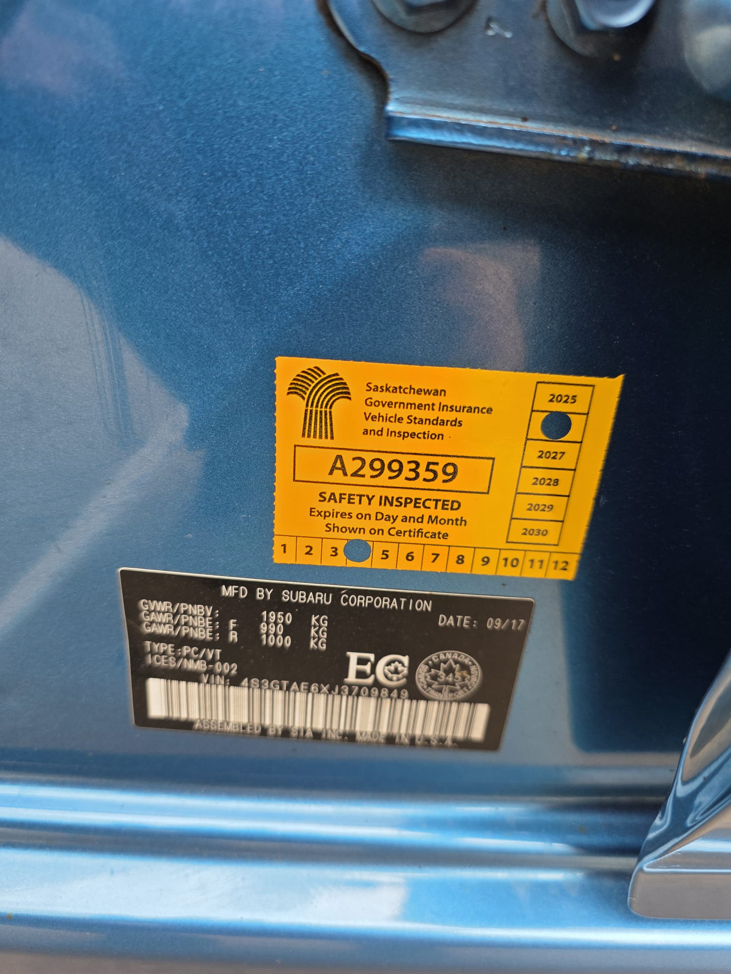 
2018 Subaru Impreza Premium full									